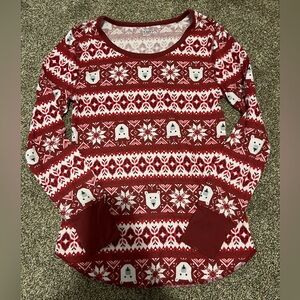Waffle knit Christmas top